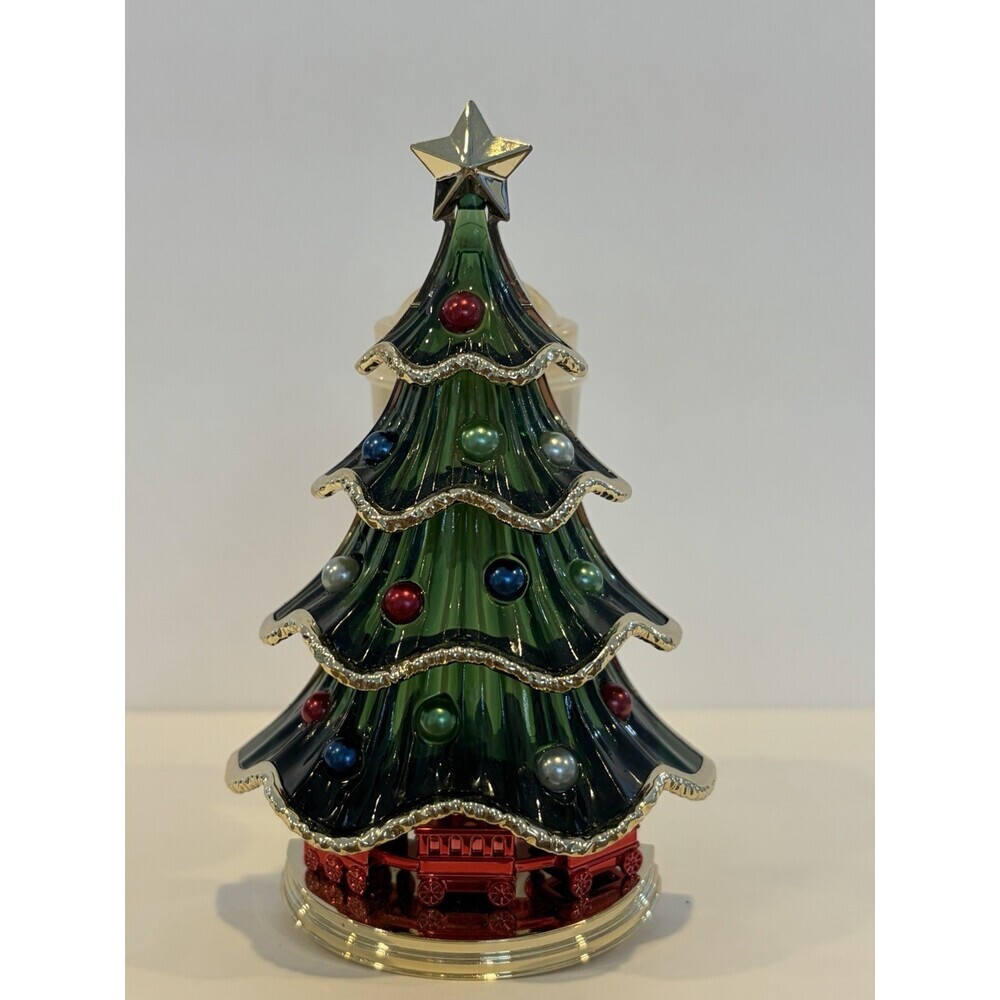 Bath & Body Works Christmas Tree Wallflower Plug Nightlight With Train Holiday